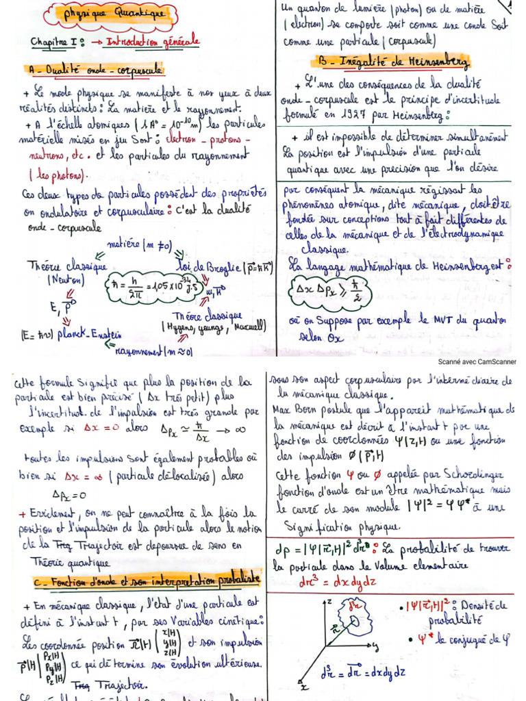 Chapitre 2 Physique Quantique FSDM | PDF