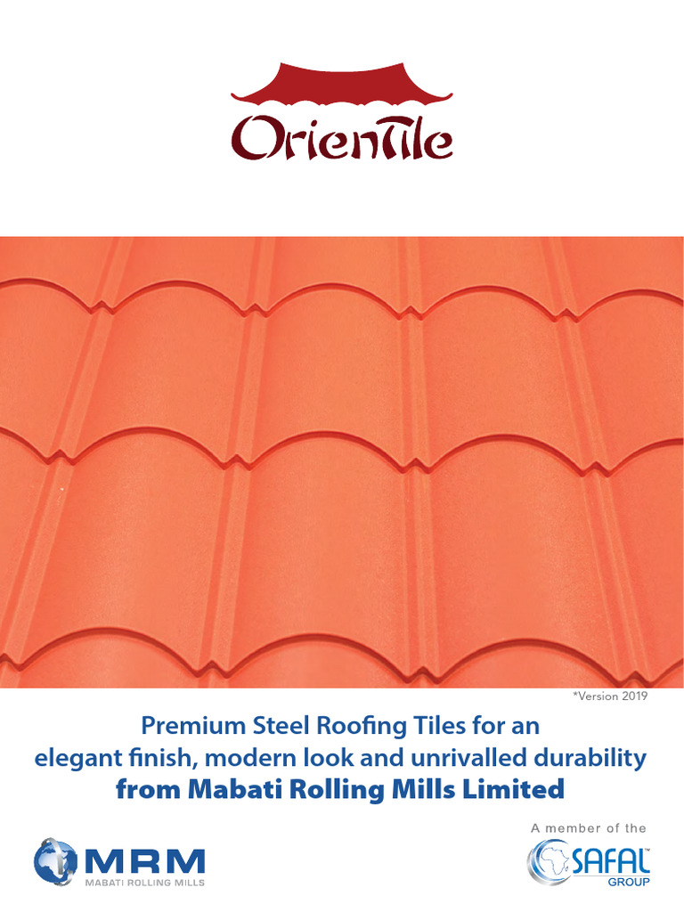 Orientile Roofing Specifications and Benefits | PDF | Roof | Building ...