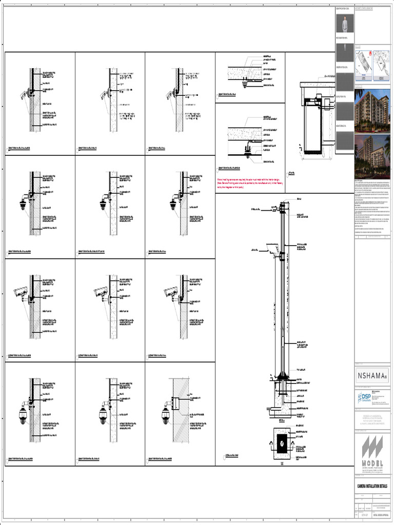 CCTV Installation Details and Diagrams | PDF | Wall | Building Engineering