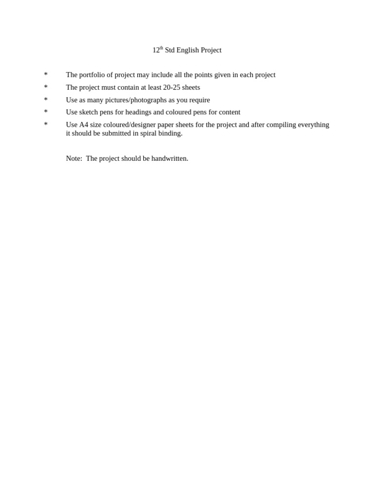 Class 12 Project on The Last Lesson | PDF