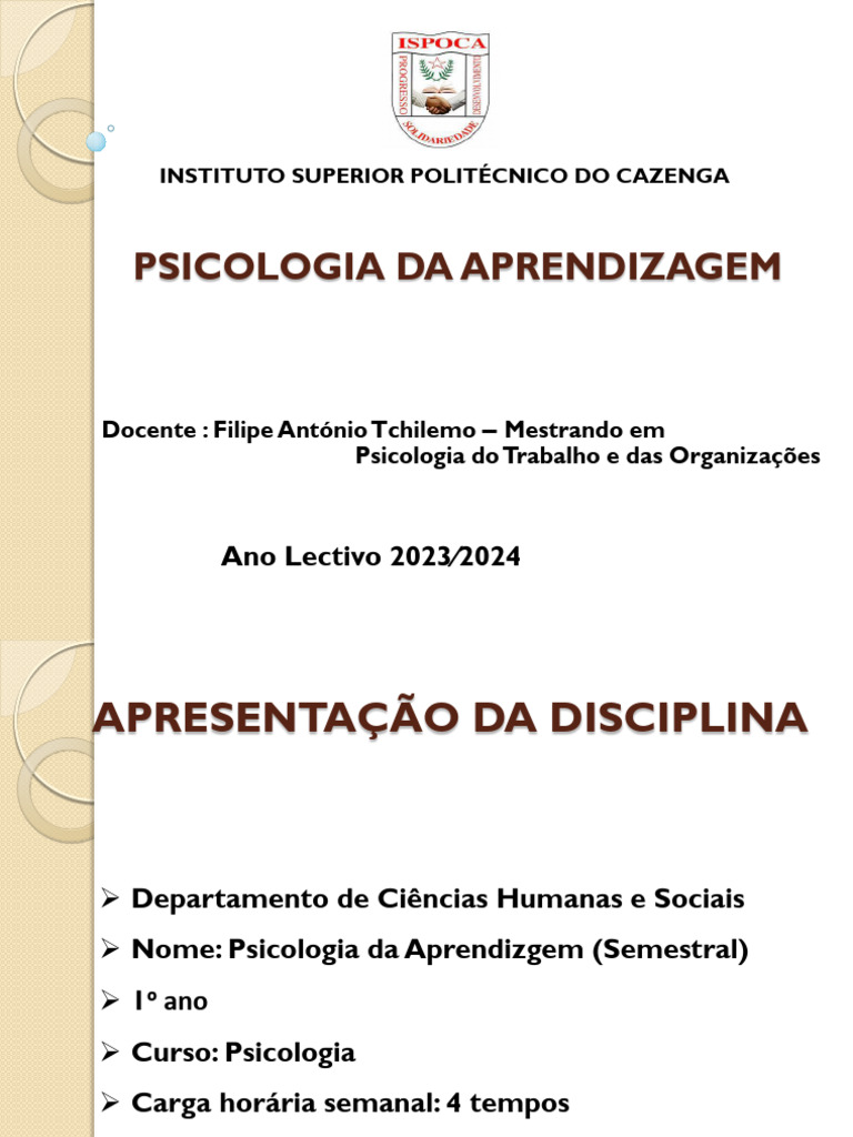 Psicologia da Aprendizagem: Teorias e Métodos | PDF | Behaviorismo ...