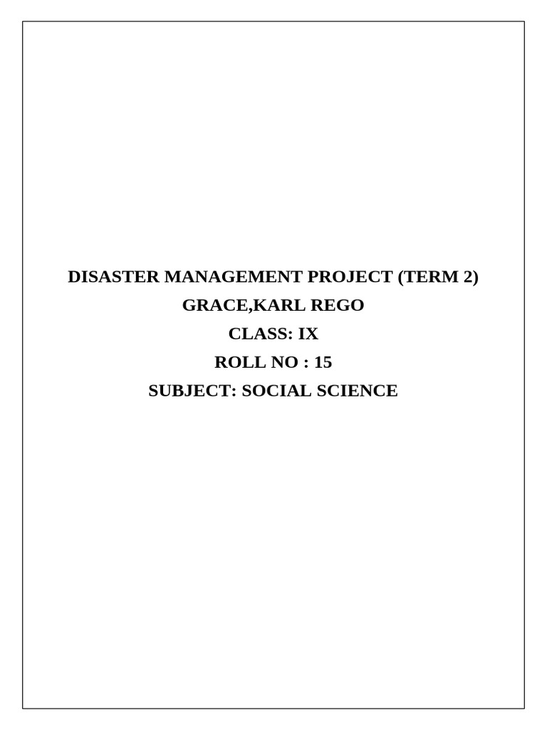 Effective Disaster Management Strategies | PDF | Infection | Emergency ...