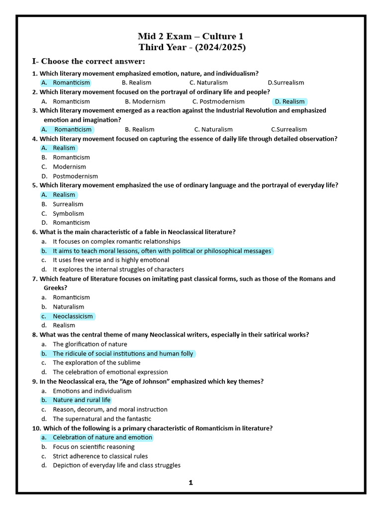 Mid 2 Exam - Culture 1 | PDF | Psychoanalysis | Unconscious Mind