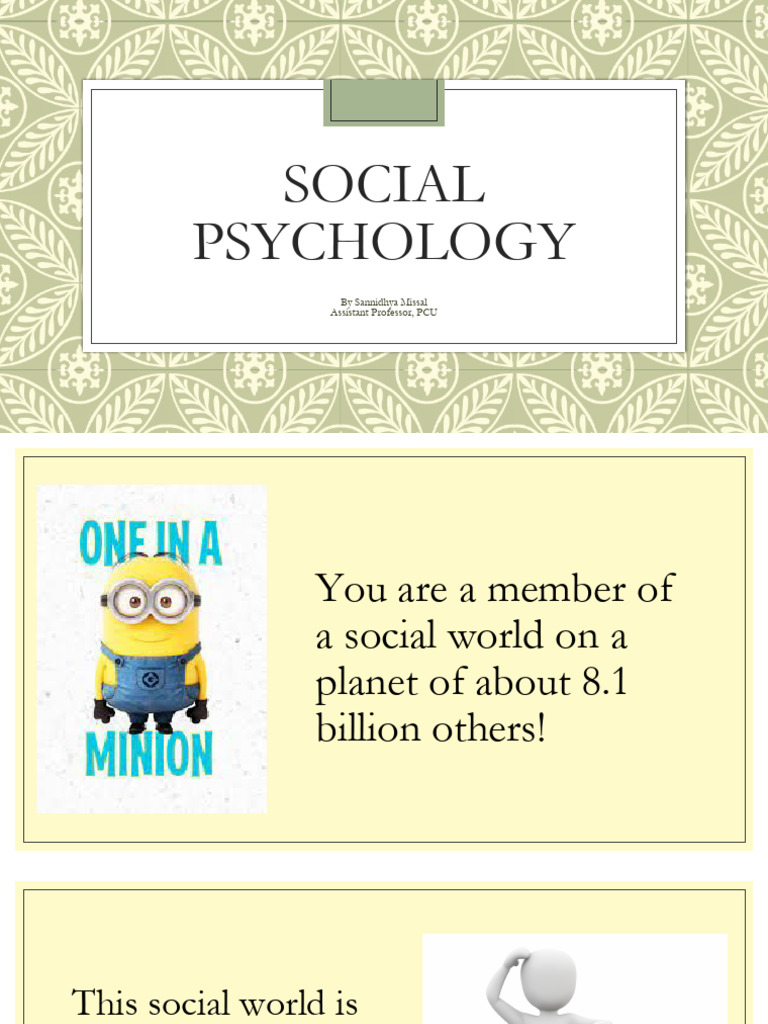 Unit 1 | PDF | Social Psychology | Affect (Psychology)