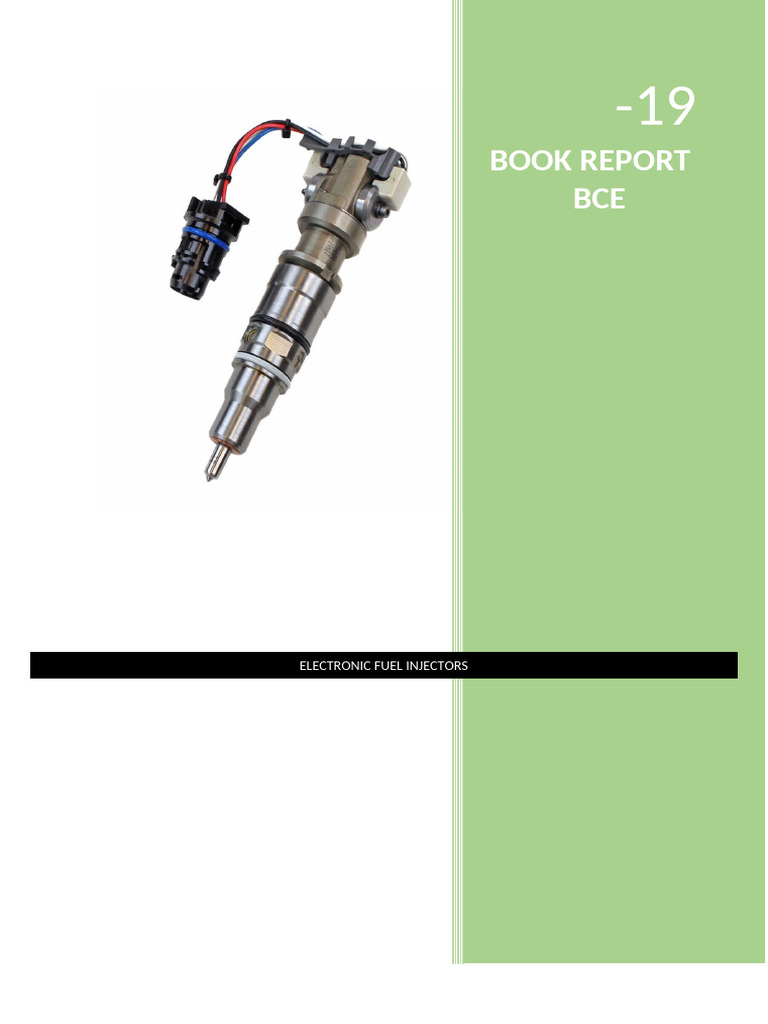 Electronic Fuel Injectors | PDF | Fuel Injection | Diesel Engine