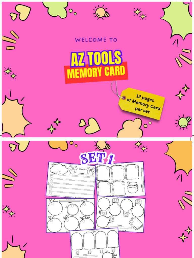 Memory Card Teaching Tools PDF | PDF