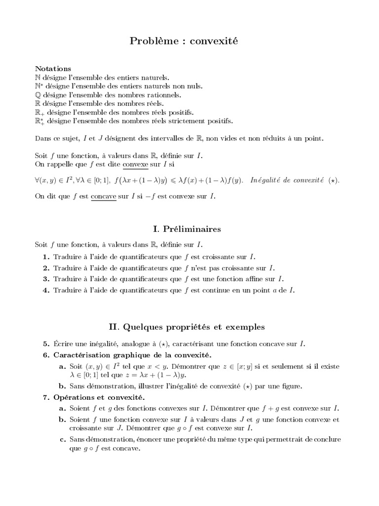 Inégalités de convexité et concavité PDF Inégalité (mathématiques — free download