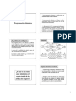 Programación dinámica para resolver el problema de la ruta óptima de una diligencia