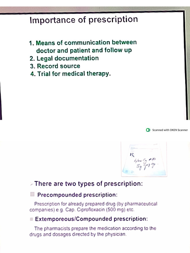 Prescription Writing | PDF