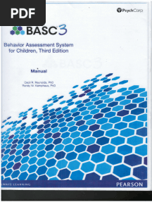 Basc3 Behavior Assessment System for Children, Third Edition Manual I