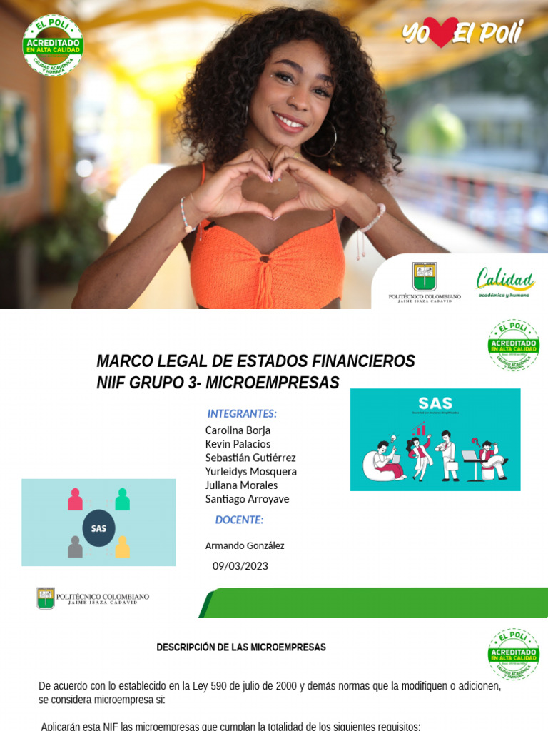 Marcol Legal de Las NIIF Grupo 3 (1) JUEVES | PDF | Estado financiero ...