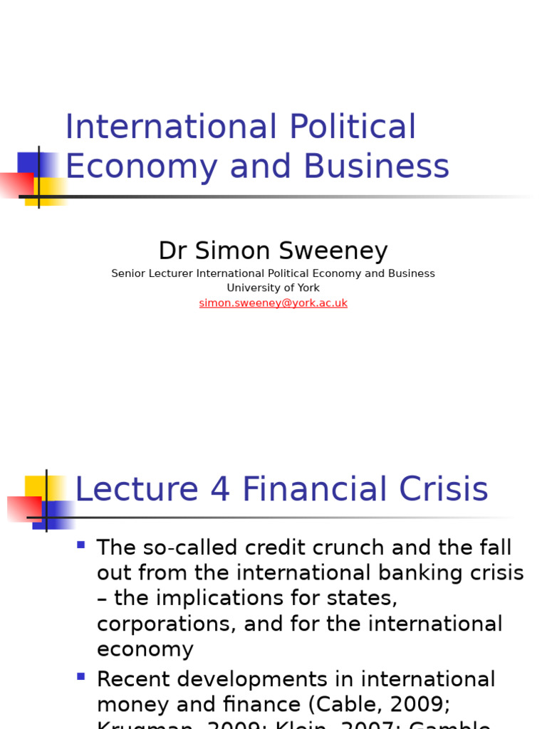 Financial Crisis and Global Economy Insights | PDF | Financial Crises ...