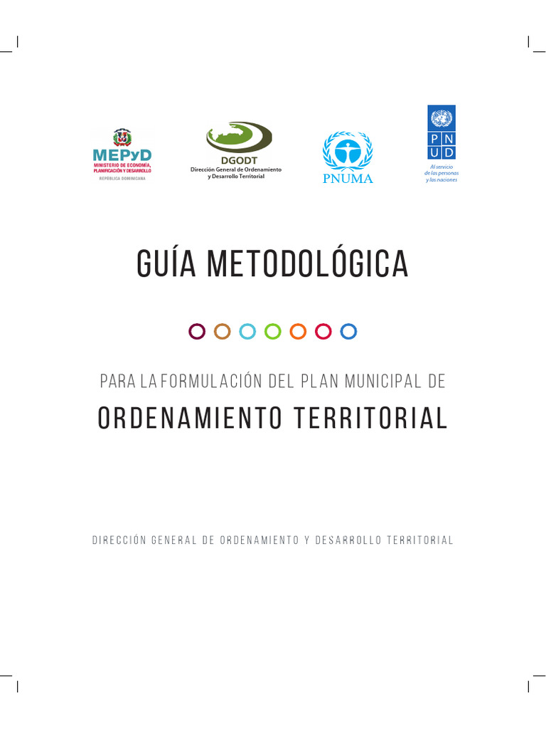 Guía Metodología para La Formulación Del Plan Municipal de ORDENAMIENTO ...