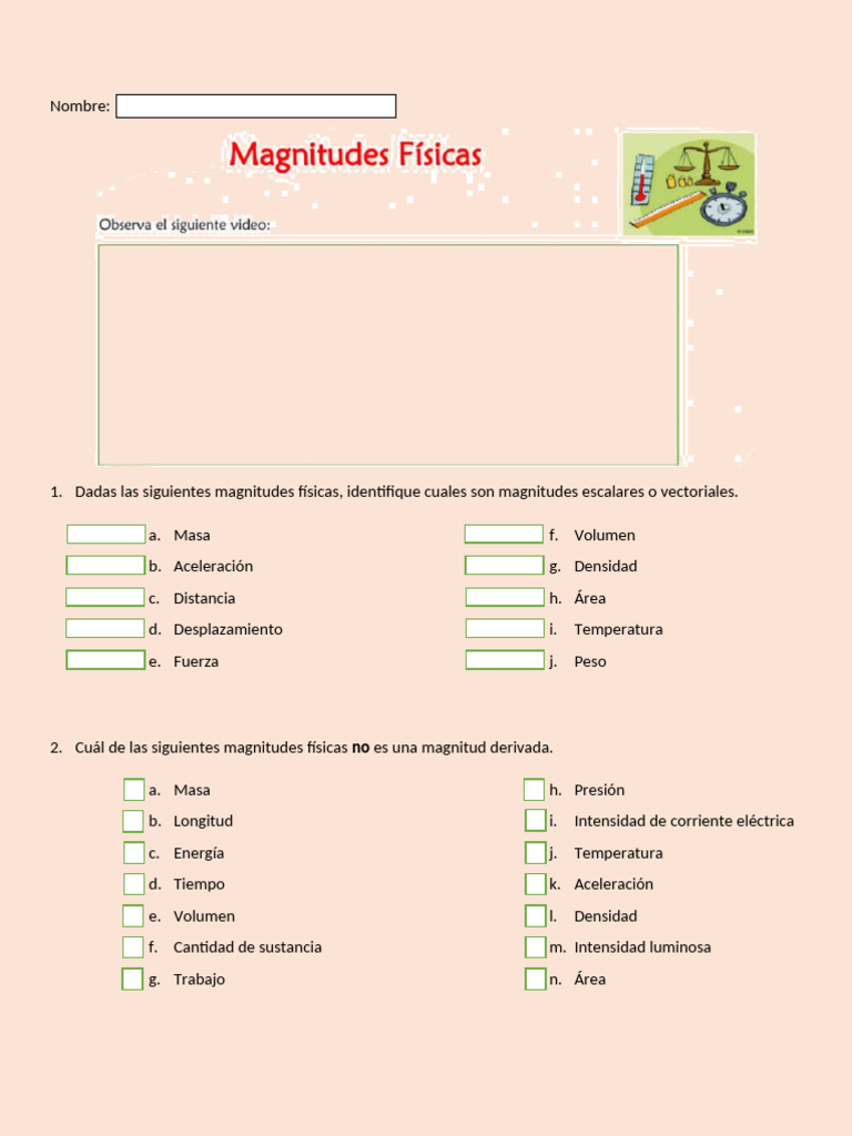 Magnitudes Físicas: Escalares y Vectoriales | PDF