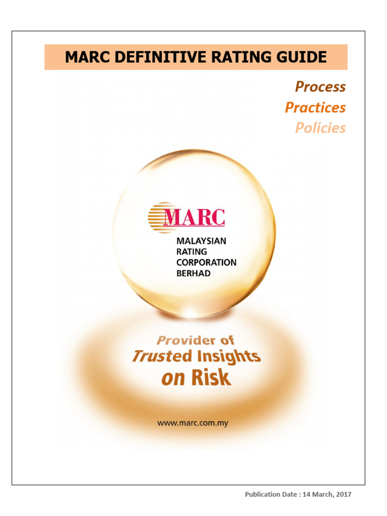 MARC Credit Rating Methodology Guide | PDF | Structured Finance | Bond ...