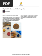 Crayon Etching Process and Materials | PDF
