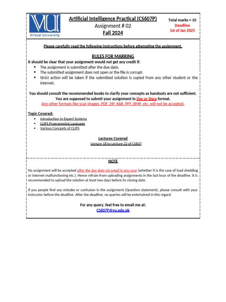 Fall 2024_CS607P_2 | PDF | Computer Programming | Computing