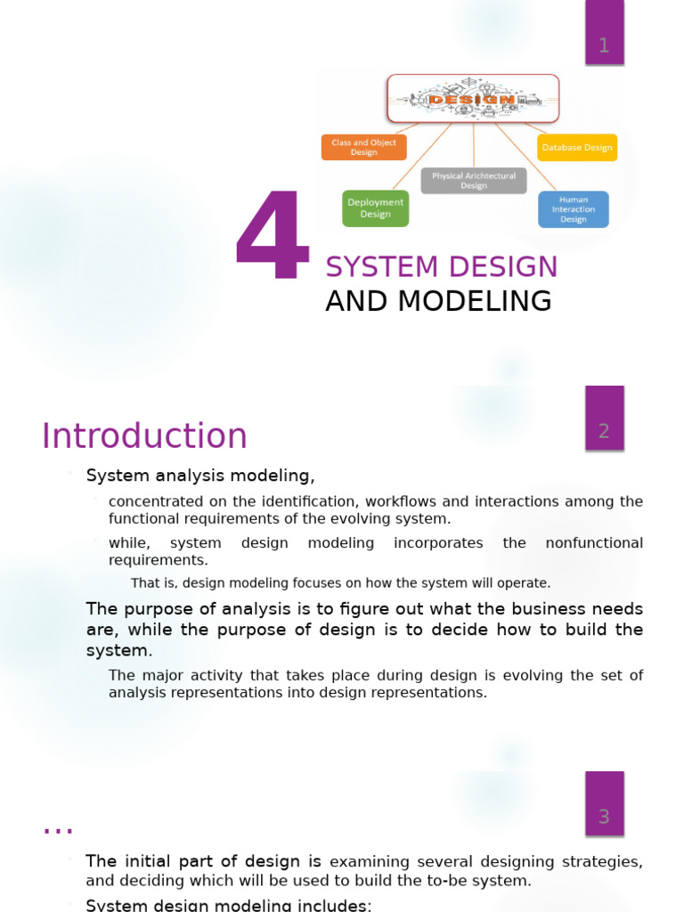 System design and modeling in SE | PDF | Relational Database ...