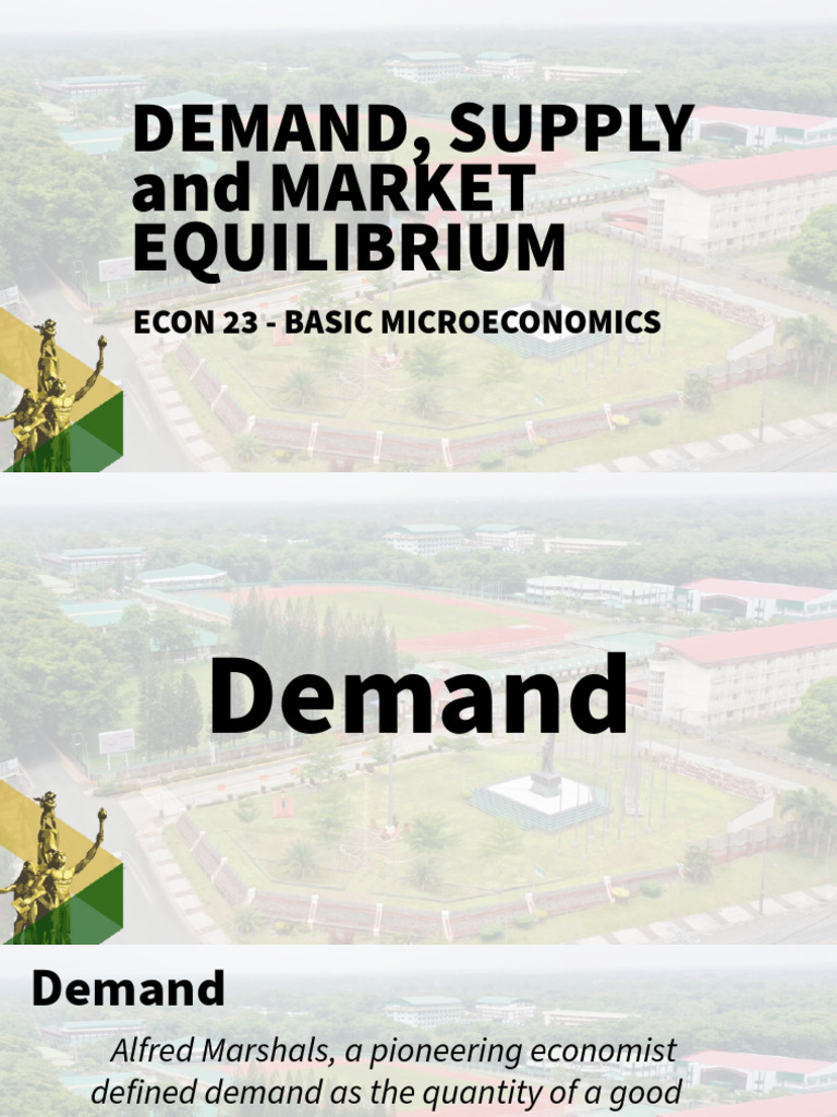 Understanding Demand and Market Equilibrium | PDF | Demand | Supply ...