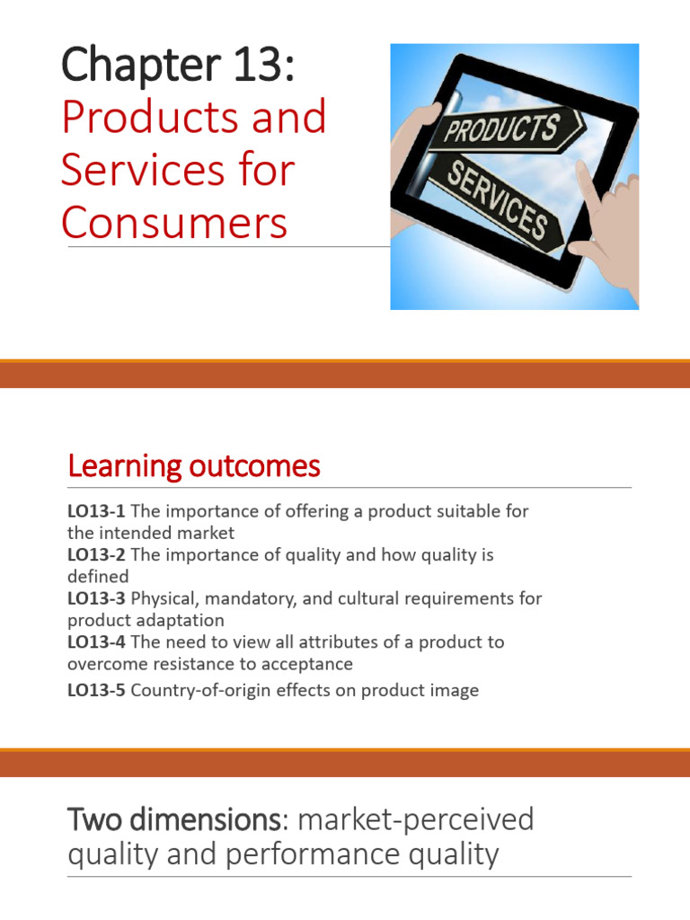 Chapter 13. Products and Services For Customers | PDF | Brand | Product ...