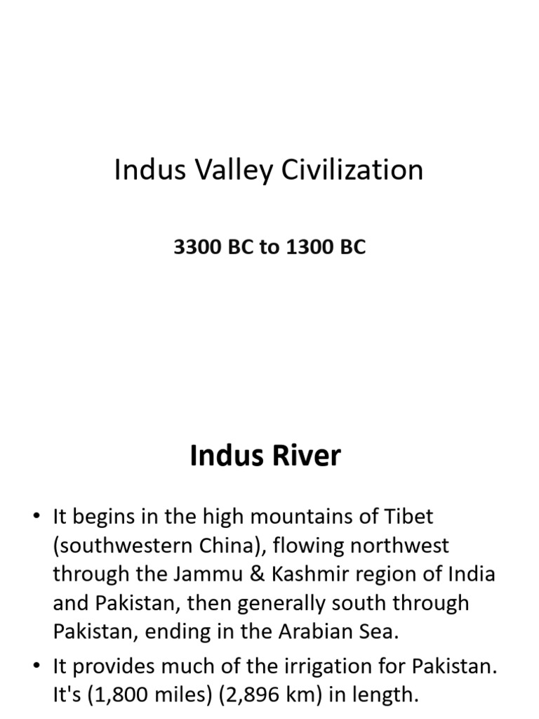 Indus Valley Civilization Overview | PDF | Indus River | Pakistan