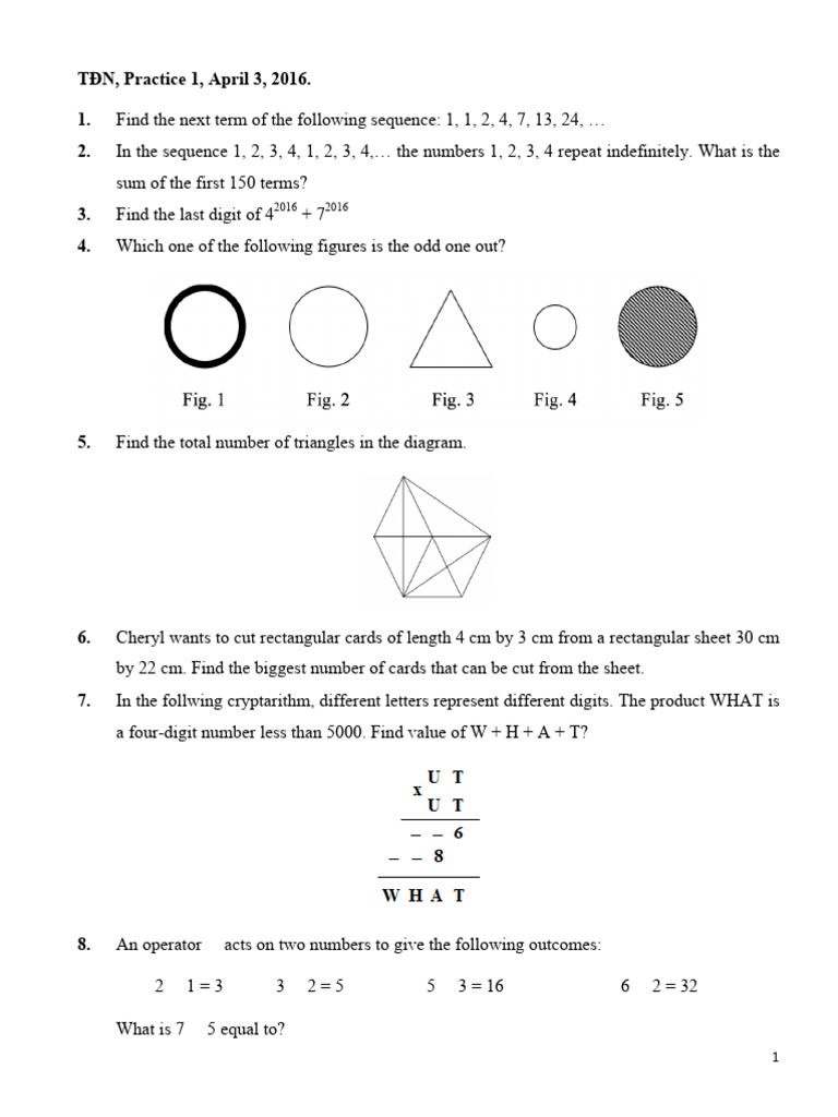 TDN_April3 | PDF | Mathematics