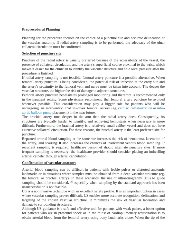 8.2. Preprocedural Planning - ABG | PDF | Syringe | Anesthesia