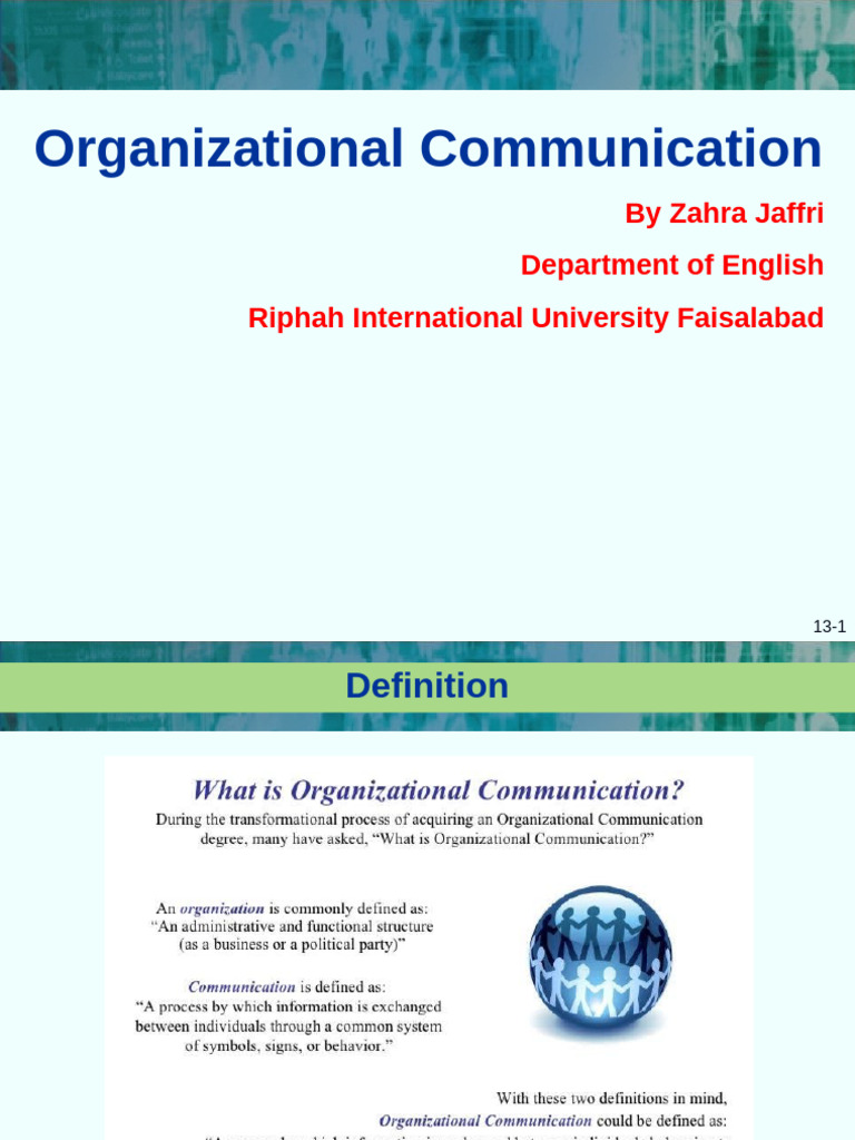 Effective Organizational Communication | PDF | Communication | Internet