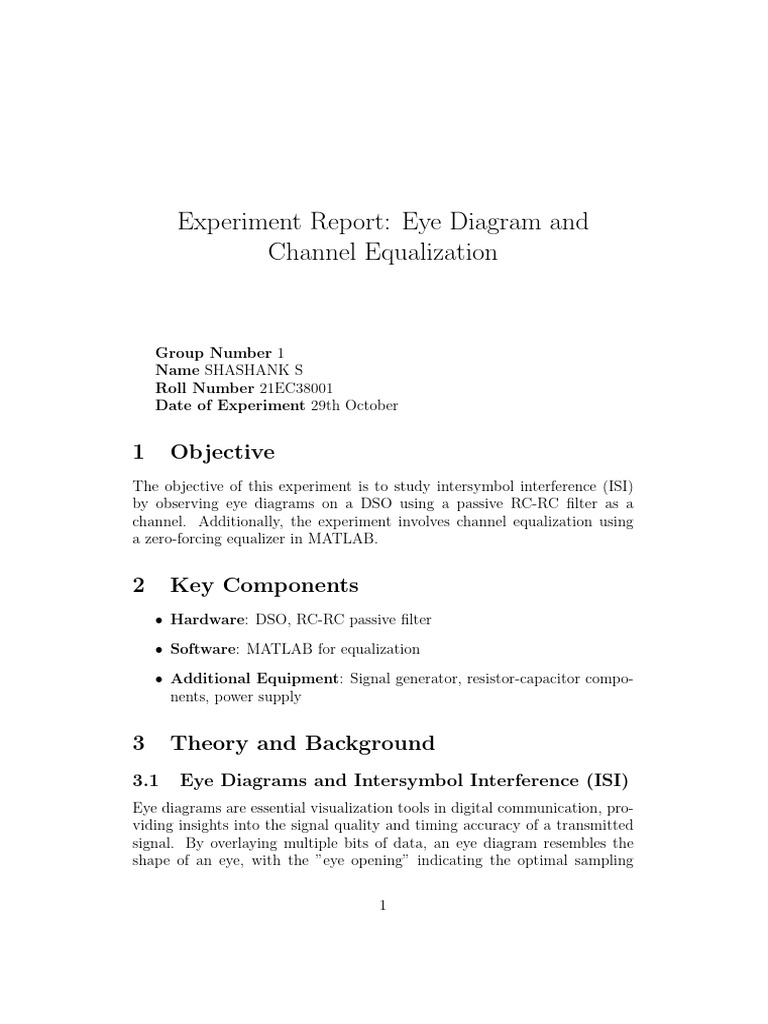 21ec38001 Expt7 | PDF | Filter (Signal Processing) | Equalization (Audio)