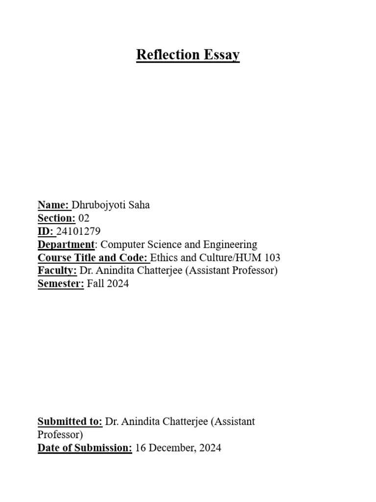 Reflection Writing 3 | PDF | Discrimination | Social Exclusion