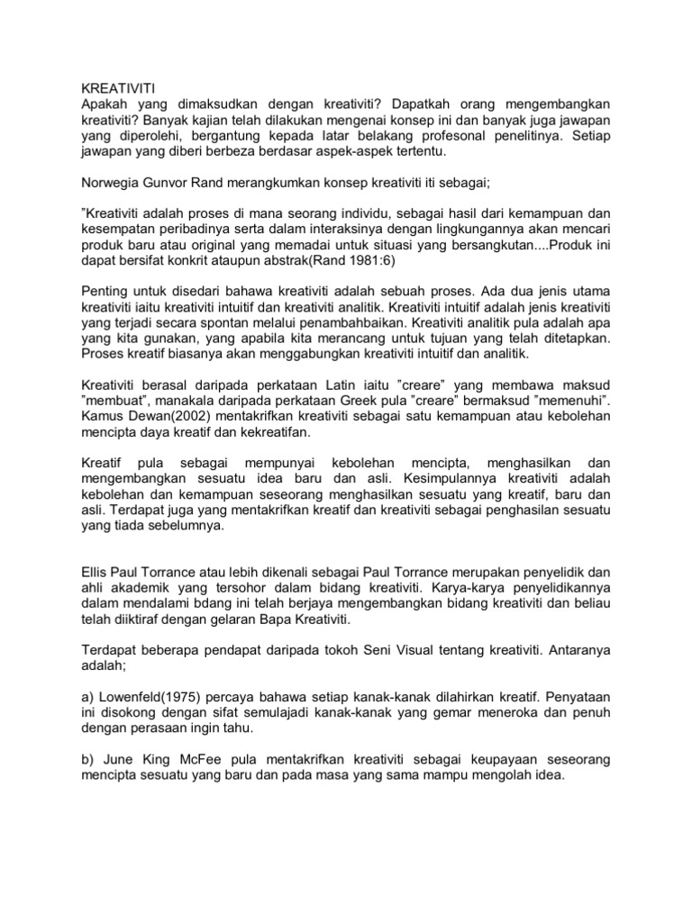 Kreativiti Pdf