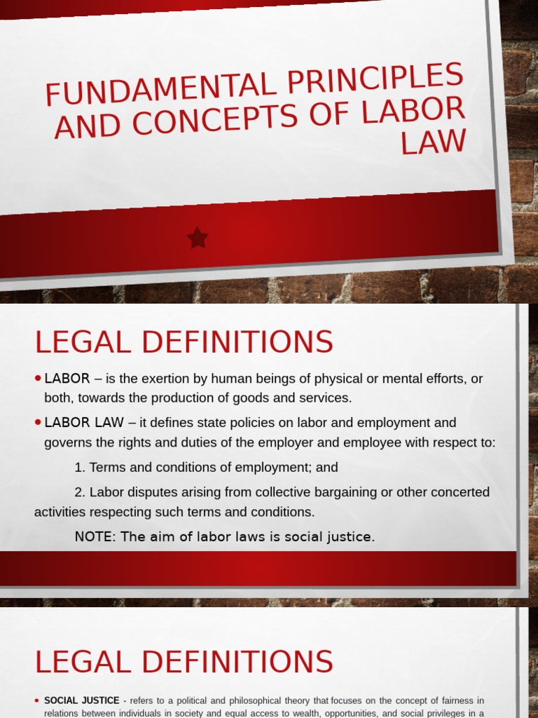 S1 LABOR Fundamental Principles and Concepts | PDF | Employment ...