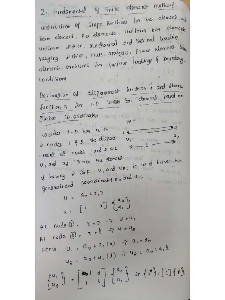 FEM Notes | PDF