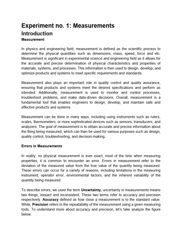 Understanding Measurement Errors in Physics | PDF | Accuracy And ...