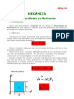 Física - Aula 10 - Mecânica - Impulso e quantidade de movimento