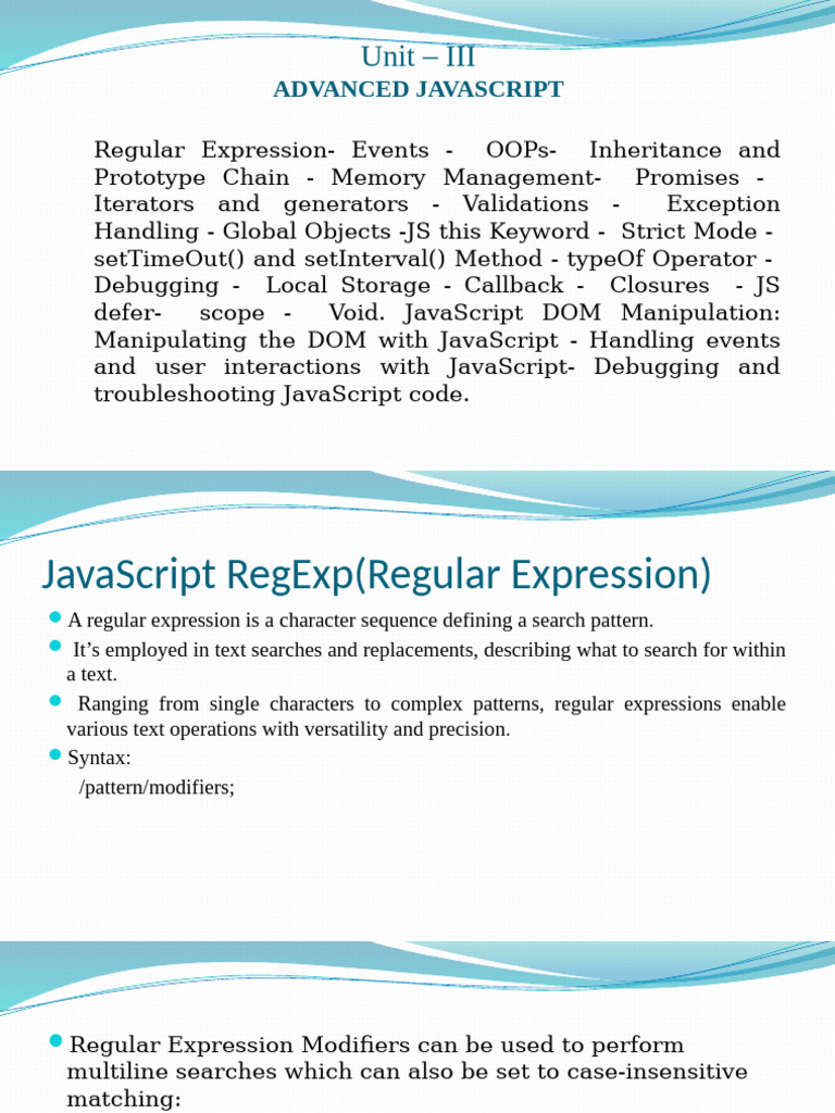 Advanced JavaScript Concepts Explained | PDF | Java Script | Method ...