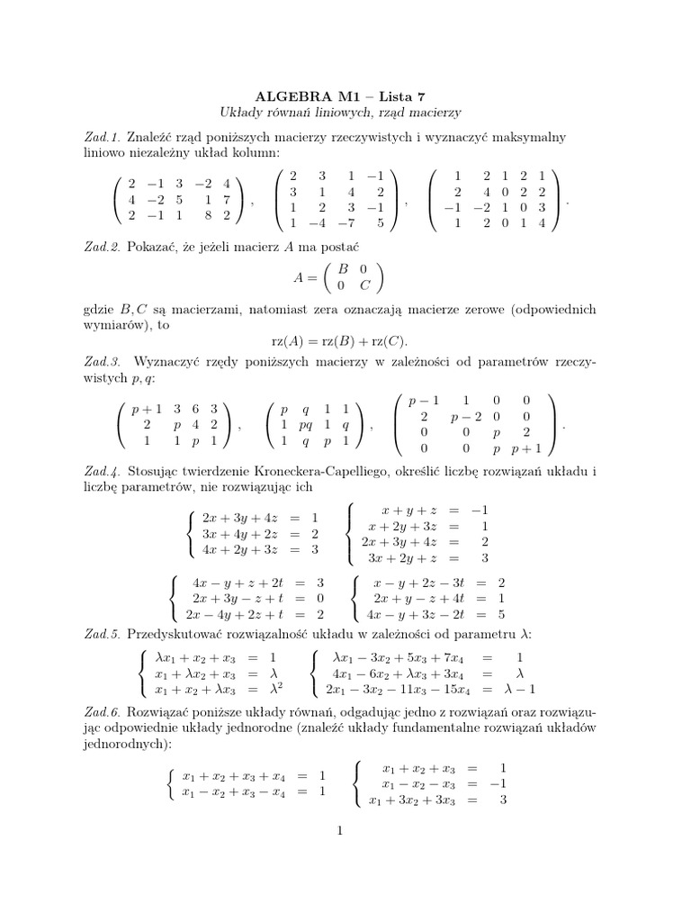 Lista7 Algebra M1 | PDF