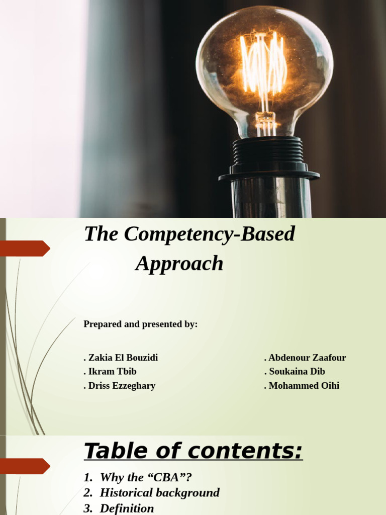 Understanding Competency-Based Approach | PDF | Learning | Educational ...