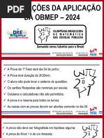 Duração da Prova OBMEP 2025 | PDF