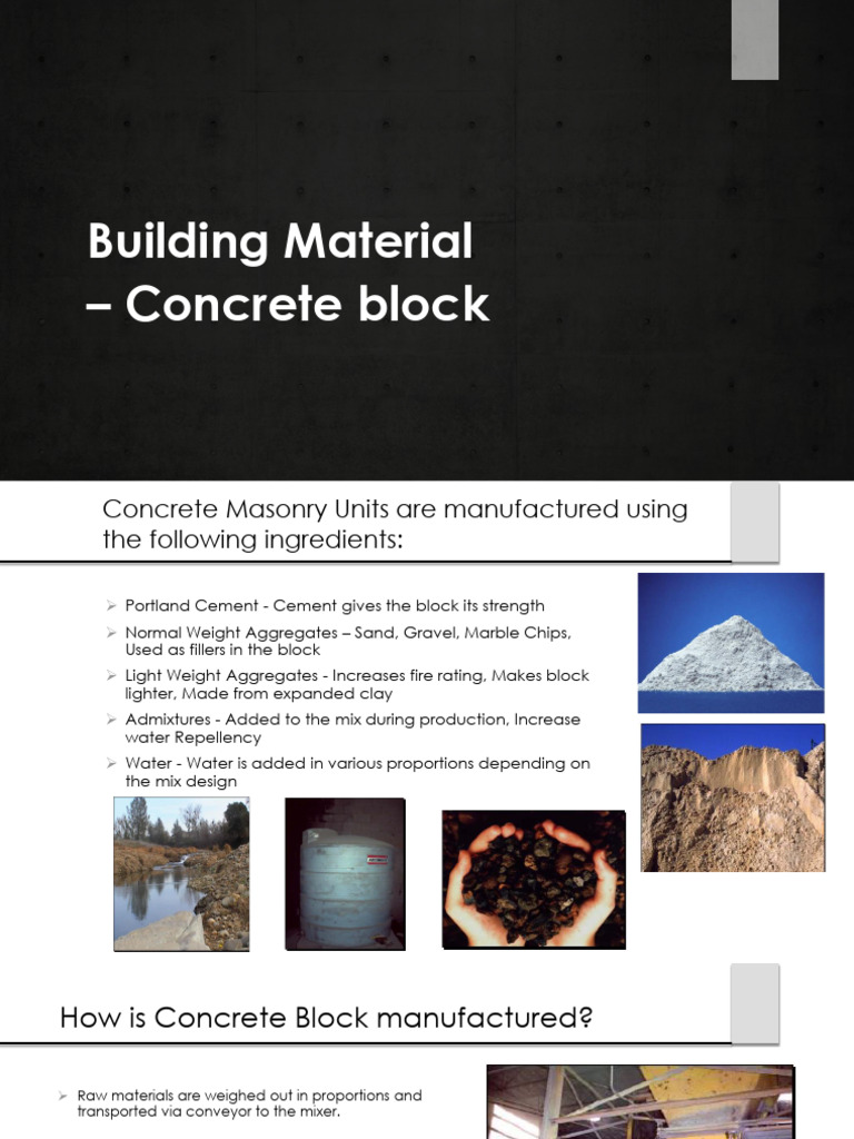 Concrete Block Manufacturing Guide | PDF | Concrete | Masonry