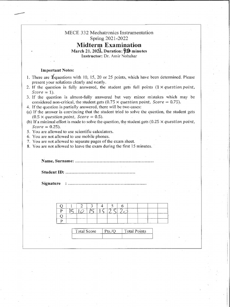 Midterm Solutions | PDF