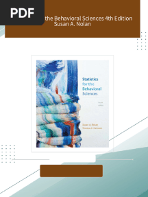 Download ebooks file Statistics for the Behavioral Sciences 4th Edition Susan A. Nolan all chapters