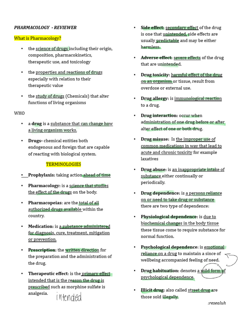 Pharmacology visual data 3