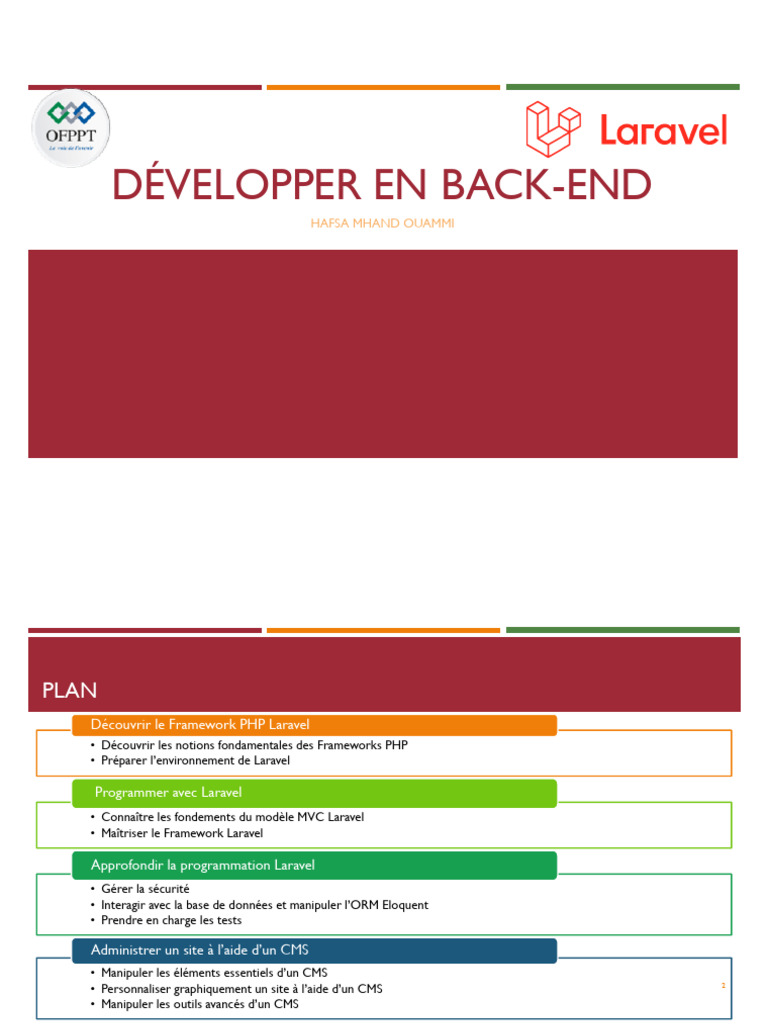 Introduction au Framework PHP Laravel | PDF | Modèle-vue-contrôleur | PHP