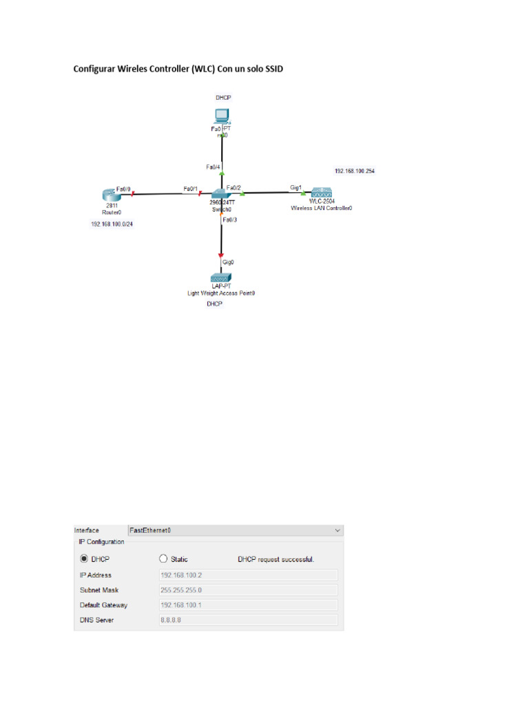 Configurar Wireles Controller (WLC) Con Un Solo SSID: Configuración Del ...