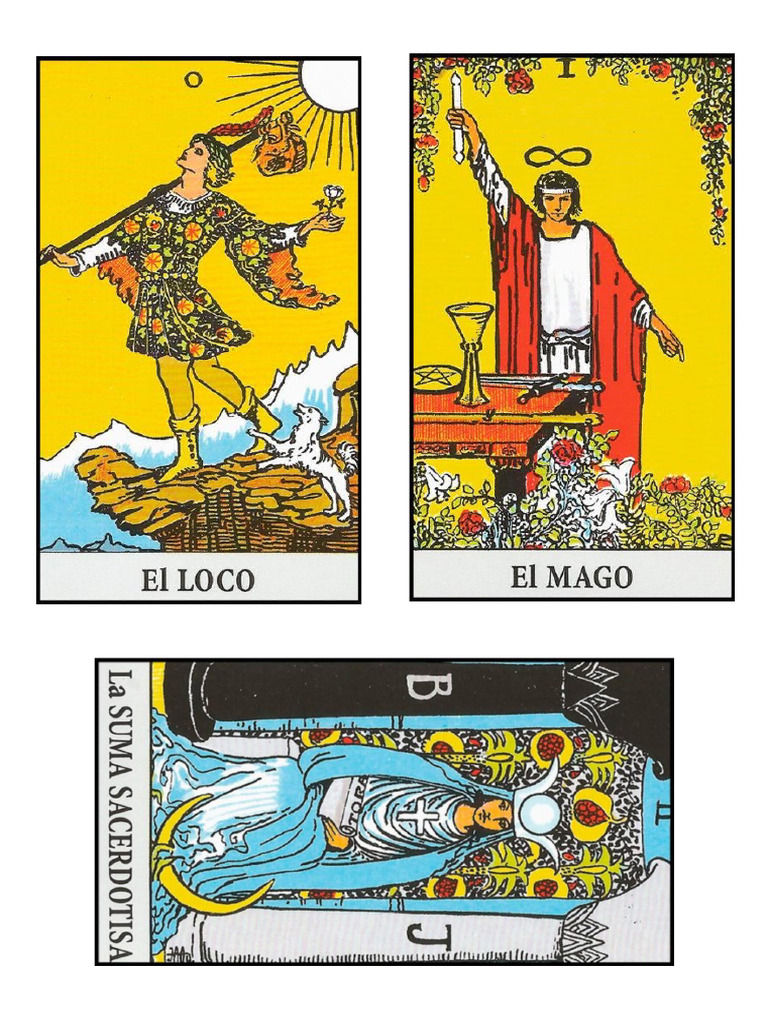 CARTAS DEL TAROT Arcanos Mayores 22 | PDF