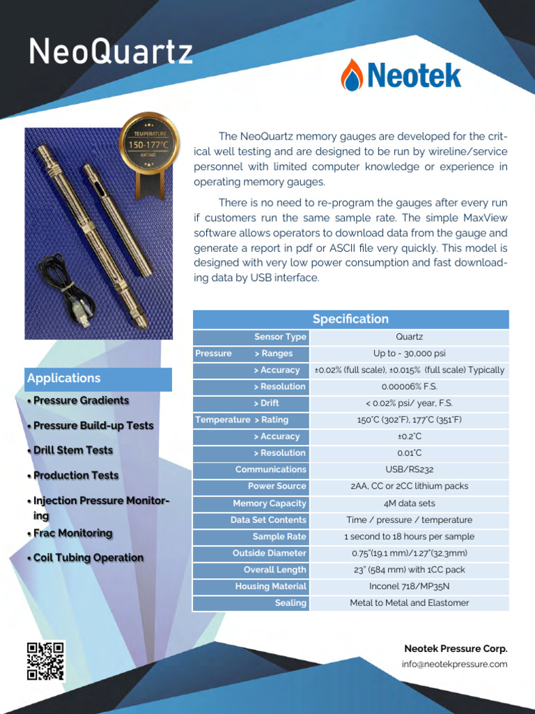 NeoQuartz Memory Gauges Overview | PDF