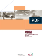 CDM Clean Development Mechanism.