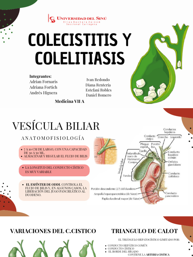 Colelitiasis y Colecistitis Aguda | PDF | Vesícula biliar | Bilis