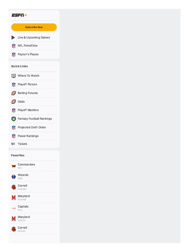 Image Result For Nfl On Espn Scores Stats And Highlights